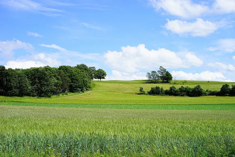 Acker und Wiesen auf der Schwäbischen Alb
